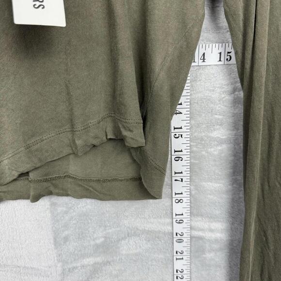 NWT Urban Outfitters Out From Under Olive Long Sleeve Cutout Crop Top Sz M Y2K - Picture 9 of 9